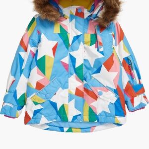 Girl’s Mini Boden Colorful Star Winter insulated coat/ski coat